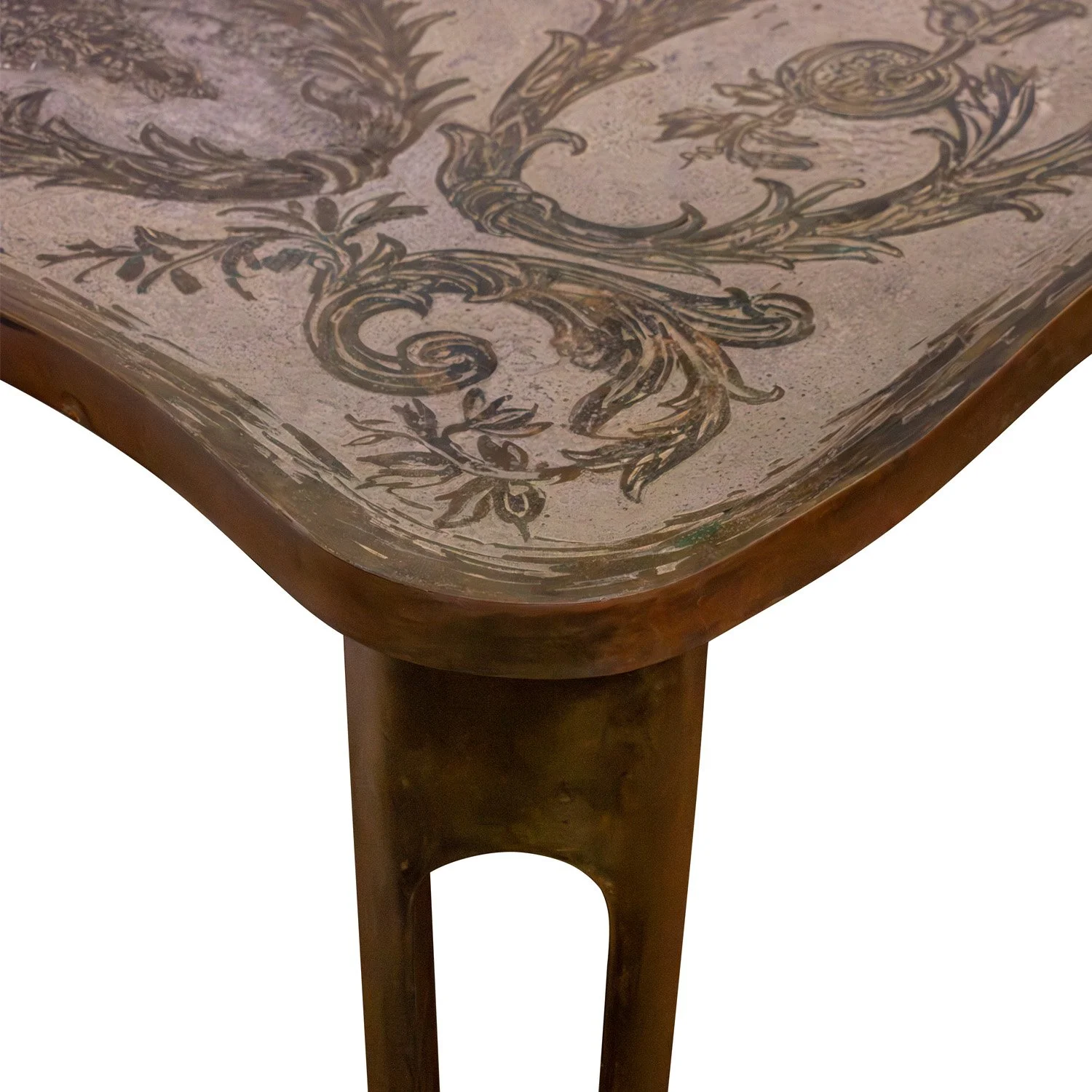 Philip and Kelvin LaVerne Unique and Important Dining Table 1960s